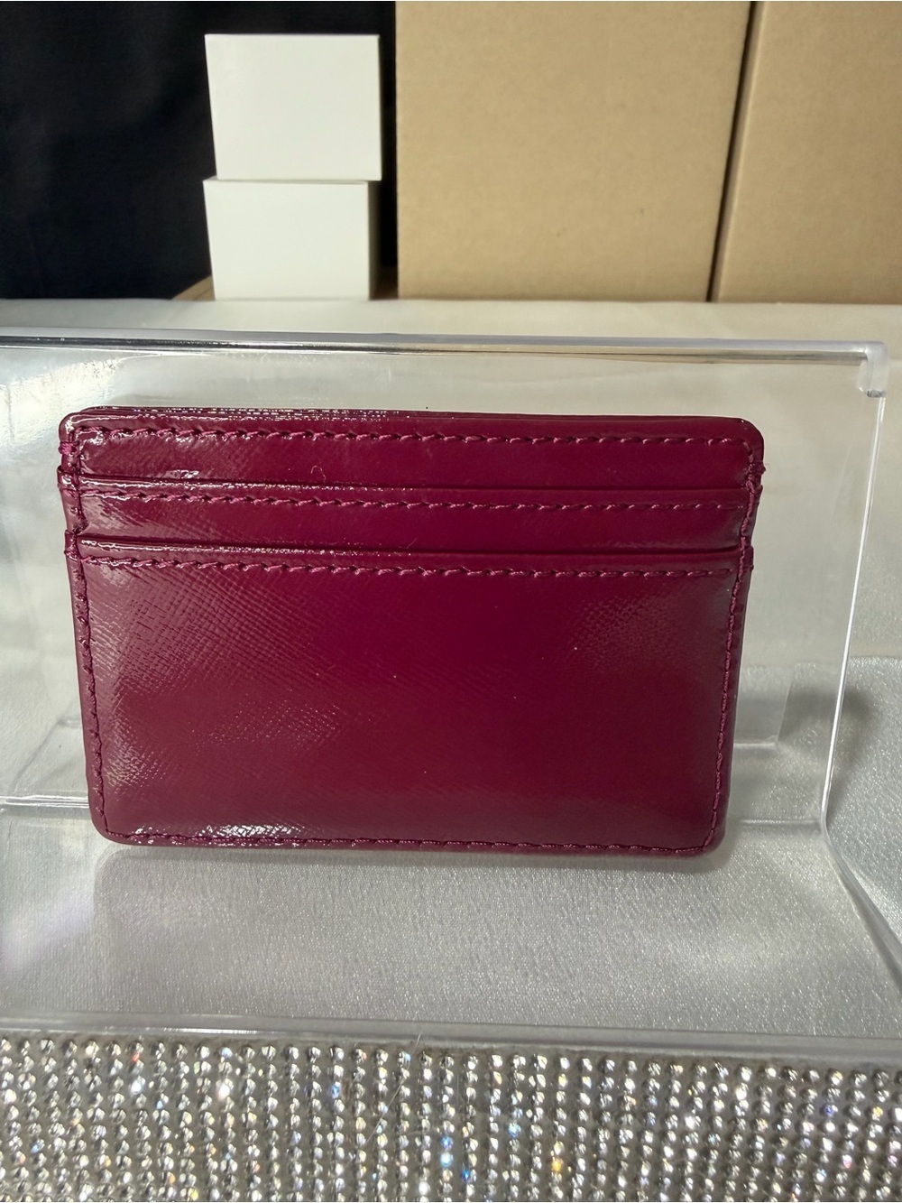 Tory Burch magenta / pink card holder preloved - Picture 2 of 3